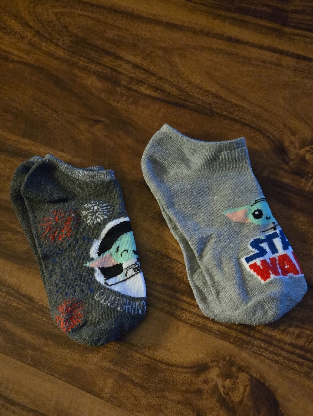 Star Wars Baby Yoda Grey Ankle Socks - 2 Pack